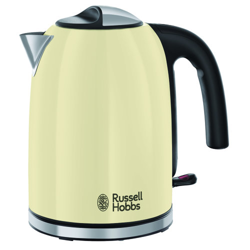 Russell Hobbs Electric Kettle 1.7L Coloured Stainless Steel & Reviews
